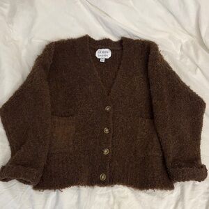 Le Bon Shoppe Chaud Cardigan in Espresso